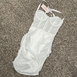 NEW white mesh dress